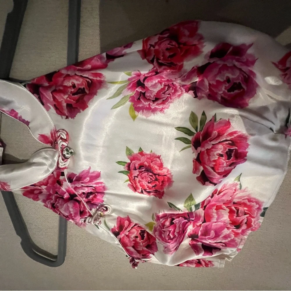 SAU LEE Gwen Top fuchsia and white - Picture 3 of 6